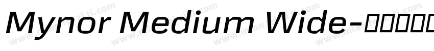Mynor Medium Wide字体转换